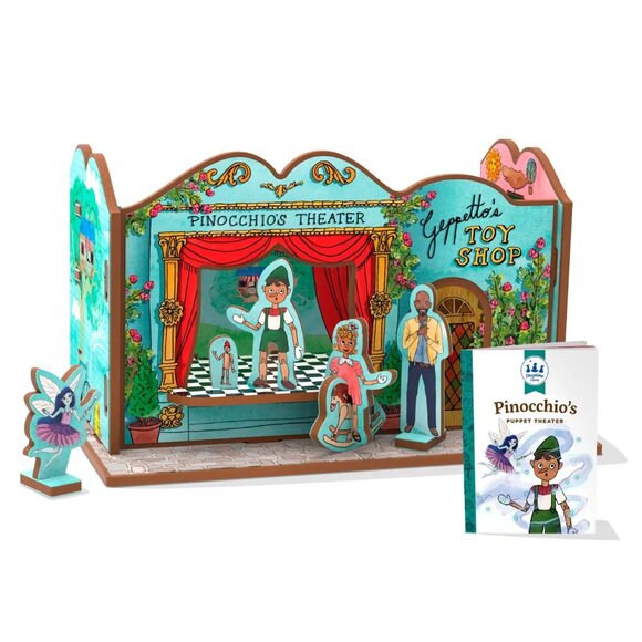 Storytime Toys Pinocchio's Puppet Theater - Picture 1 of 2